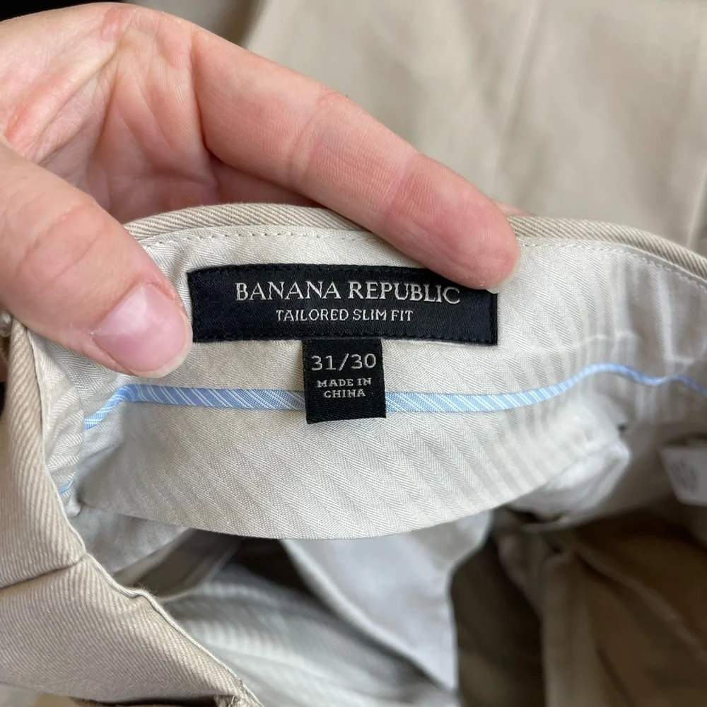 Banana Republic Men's Beige Blazer & Pants - Picture 7 of 9